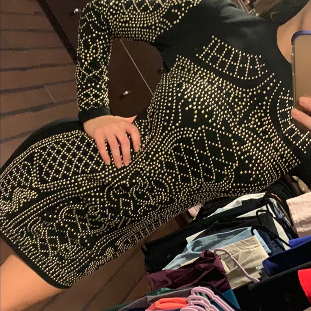 Black mini sexy dress - Picture 2 of 4